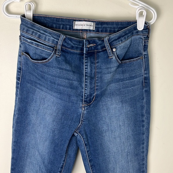 Articles of Society High Waisted High Rise Denim Skinny Jeans Size 28 - Picture 6 of 13